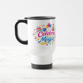 Taza de Viaje y de Regalo con Diseño “Celebra Conm Resemugg