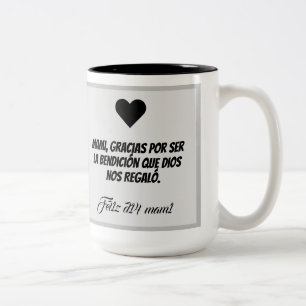 Taza dia de la madre Två-Tonad mugg