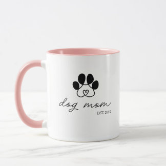 Taza dog mom customizable mugg