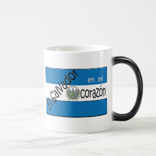 Taza El Salvador lurar banderaMUGGEN Magisk Mugg