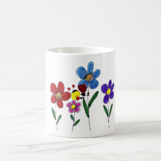 Taza flores. kaffemugg