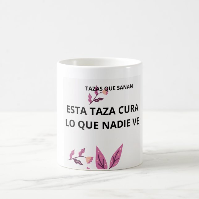 Taza frase sanación  kaffemugg (Center)