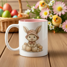 Taza Happy Easter para café Två-Tonad Mugg