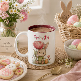 Taza Happy Easter para café Två-Tonad Mugg