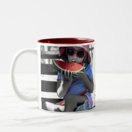 Taza happy summer Två-Tonad mugg