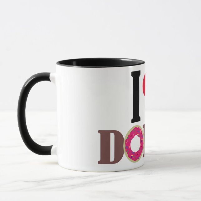 Taza I LOVE DONUTS Mugg (Vänster)