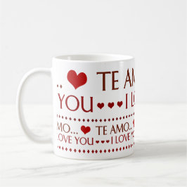 Taza - I Love You Kaffemugg