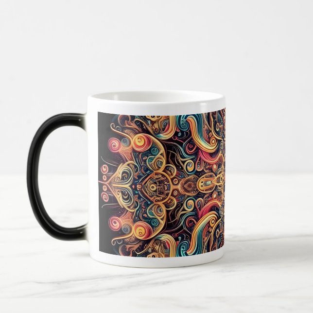 Taza ilustrativa  magisk mugg (Vänster)