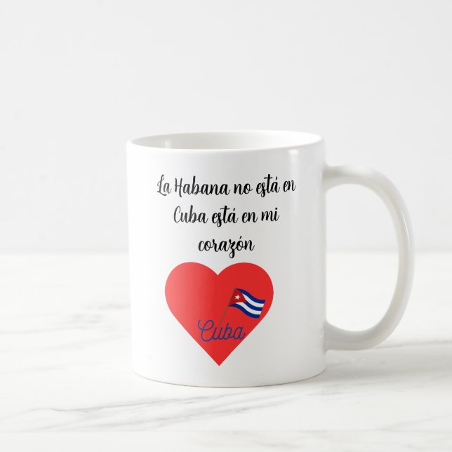 Taza imagen de Habana con frase exilio Kaffemugg (Höger)