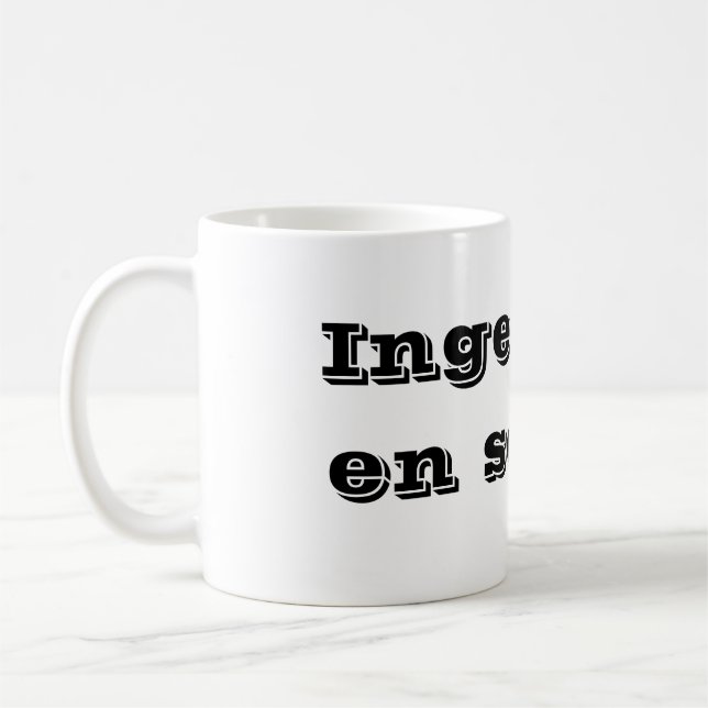 Taza ingeniero en sonido kaffemugg (Vänster)