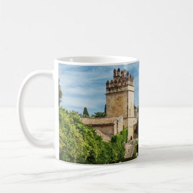 taza Jardines del Alcázar de Córdoba, España Kaffemugg (Vänster)