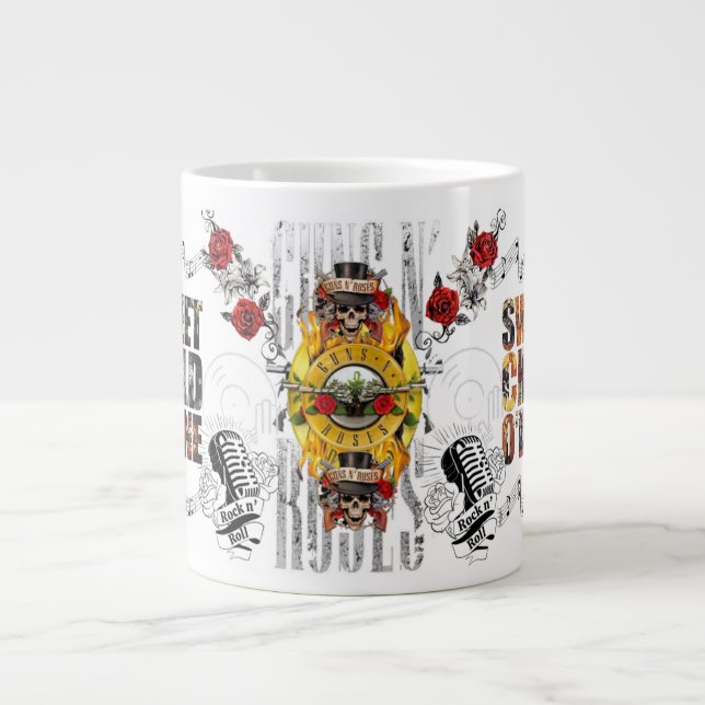 taza jumbo diseño THE GUNS AND ROSES Mugg (Framsidan)