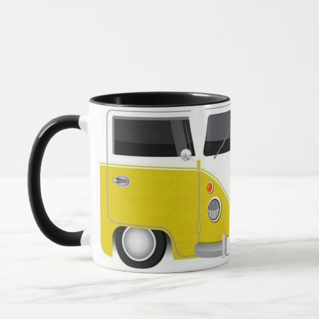 Taza Kombi Amarilla Retro – Furgoneta Vintage Esti Mugg (Vänster)