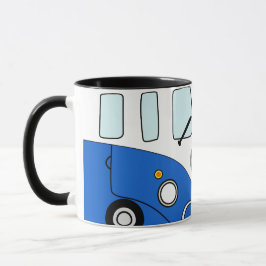 Taza Kombi Azul Vintage – Diseño Retro para Viajer Mugg
