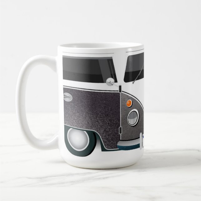 Taza Kombi Gris Vintage – Estilo Retro Industrial  Kaffemugg (Vänster)