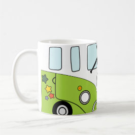 Taza Kombi Verde Psicodélica – Furgoneta Retro con Kaffemugg