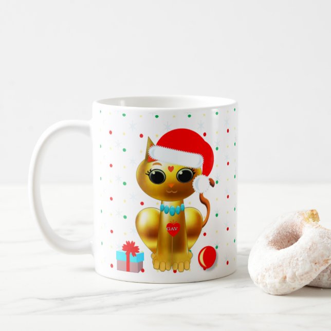 taza linda de navidad kaffemugg (Med munk)