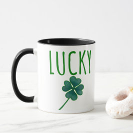 Taza Lucky Clover St Patricks Day Mugg