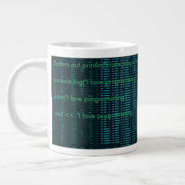 Taza matrix hacker computers programmer 3 jumbo mugg