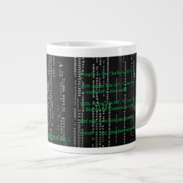 Taza matrix hacker phyton programmer 1 jumbo mugg