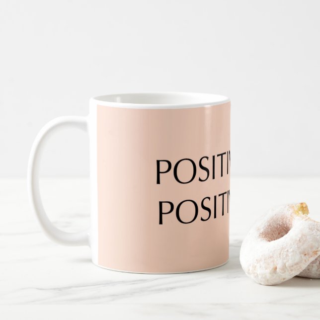 Taza Mente Positiva  Kaffemugg (Med munk)