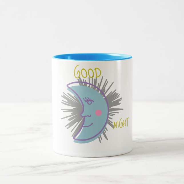 Taza Moon Good Night Två-Tonad Mugg (Center)