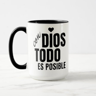 Taza mug with a religious phrase mugg