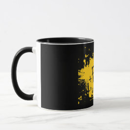 Taza Negra con logo de +Flow Mugg