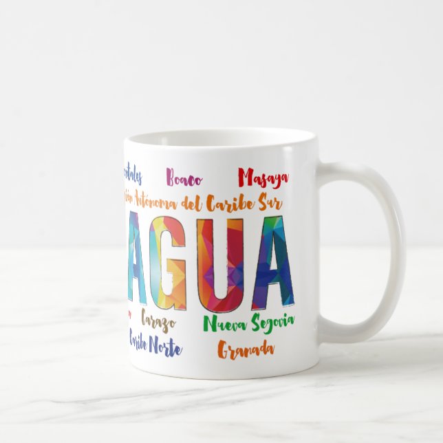 Taza Nicaragua y sus Departamentos Kaffemugg (Höger)