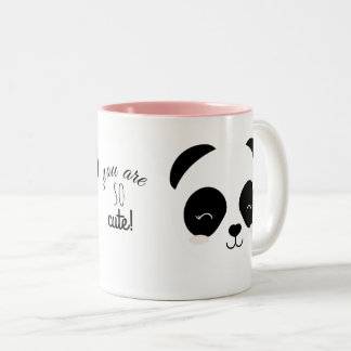 Taza oso panda You Are So Cute Två-Tonad Mugg