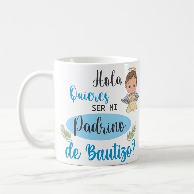 TAZA PADRINO BAUTIZO KAFFEMUGG (Vänster)