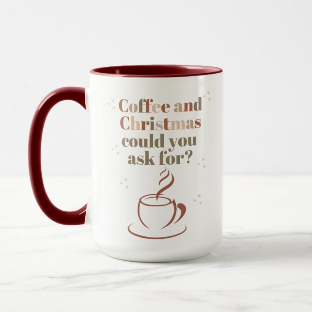 Taza para Amantes del Café y Navidad Mugg (Vänster)