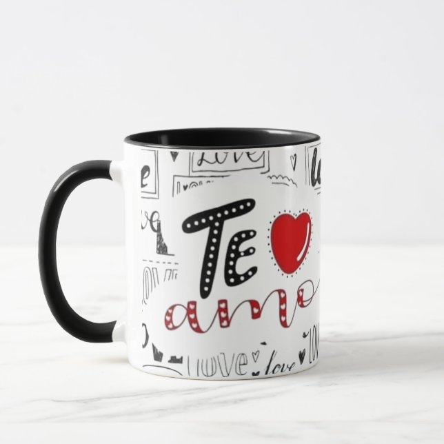 Taza para café personalizada con foto de pareja mugg (Vänster)
