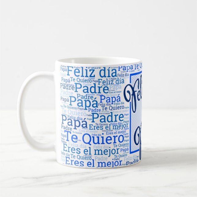 Taza para Día del Padre - "Feliz dia del Padre" Kaffemugg (Vänster)
