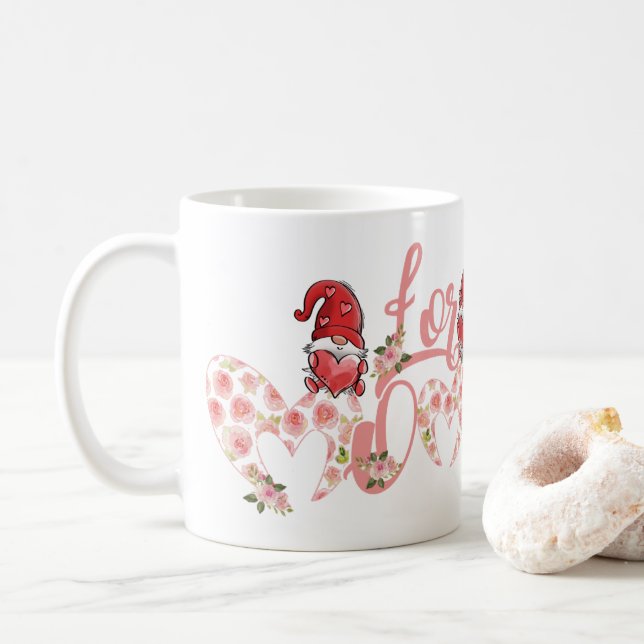 Taza para mamá con corazones kaffemugg (Med munk)