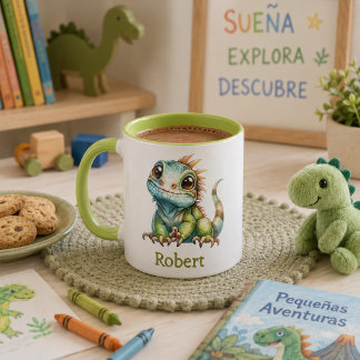 Taza para niños personalizada con diseño de animal mugg
