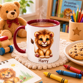 Taza para niños personalizada con diseño de animal mugg
