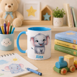 Taza para niños personalizada con diseño de animal mugg