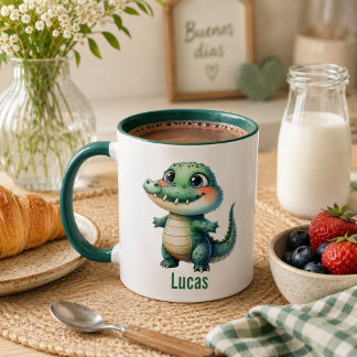 Taza para niños personalizada con diseño de animal mugg