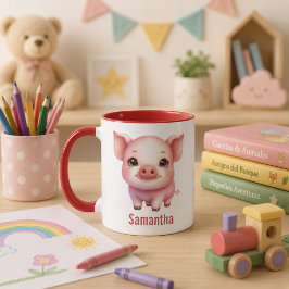 Taza para niños personalizada con diseño de animal mugg