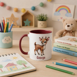 Taza para niños personalizada con diseño de animal mugg