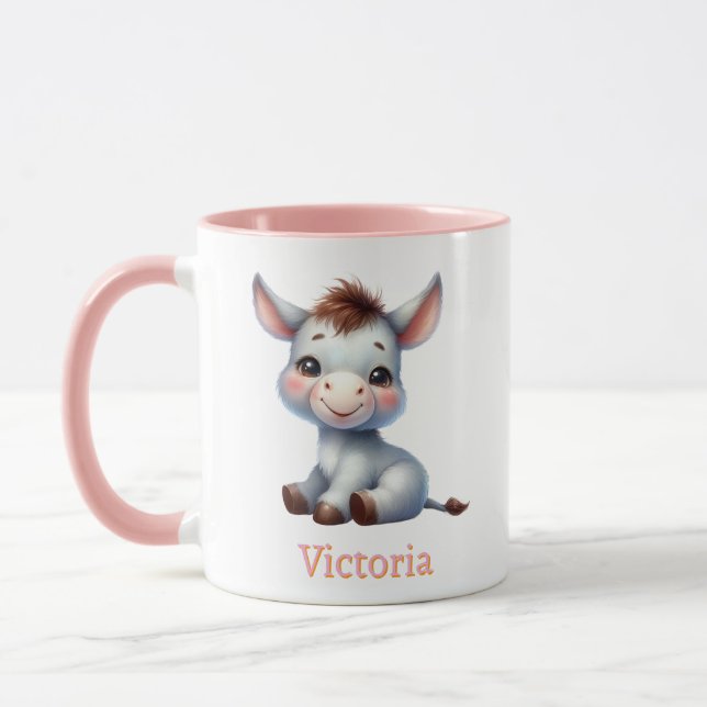 Taza para niños personalizada con diseño de animal mugg (Vänster)