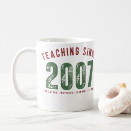 Taza para profesor | Teaching since 2007 Kaffemugg