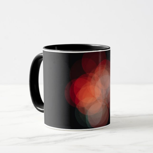 Taza personalizada con fotografía de efecto bokeh mugg (Framsida vänster)