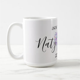 Taza Personalizada de Boda en Tonos Lilas Kaffemugg