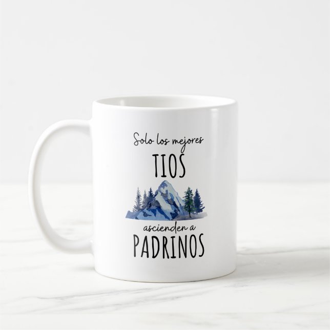 Taza Personalizada Quieren Ser Mis Padrinos 2025 Kaffemugg (Vänster)