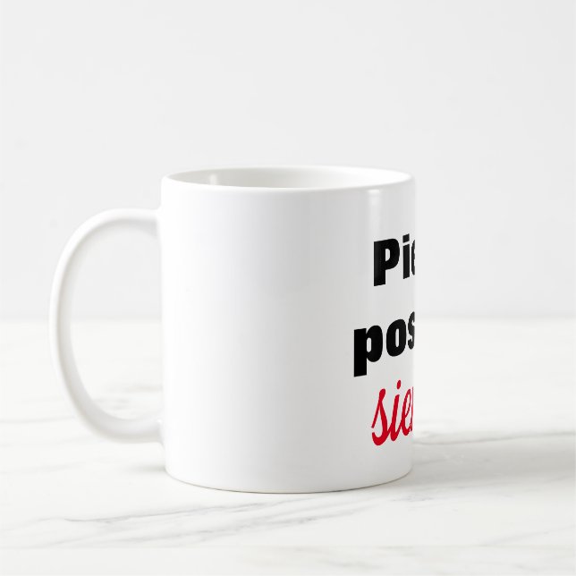 Taza piensa positivo siempre kaffemugg (Vänster)