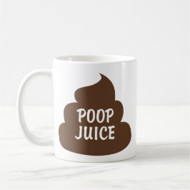 Taza Poop Juice Kaffemugg