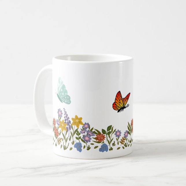 Taza primavera de cafe kaffemugg (Framsida vänster)