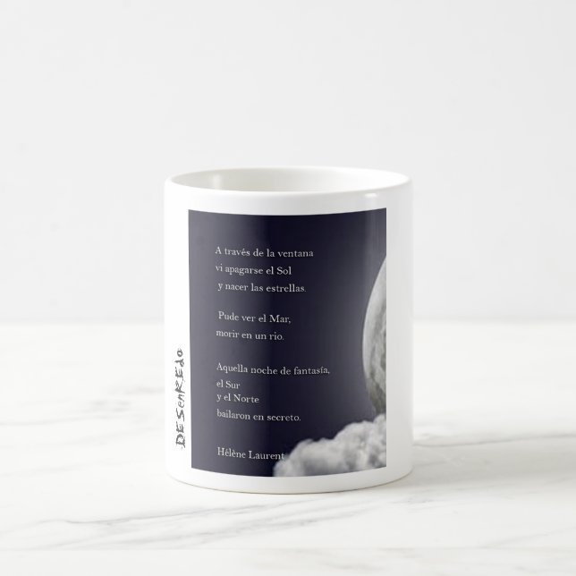 Taza Pude ver el mar morir en un río Kaffemugg (Center)